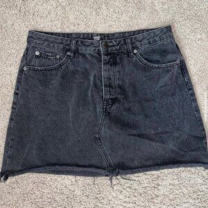 Black Denim skirt